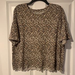 American Eagle Leopard Print Top